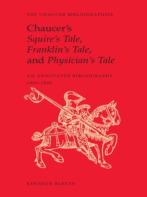 cover image of Chaucer's Squire's Tale, Franklin's Tale, and Physician's Tale